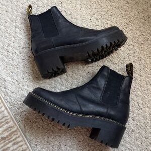 Dr Martens Black Leather Sanguine Chelsea Women's Boots